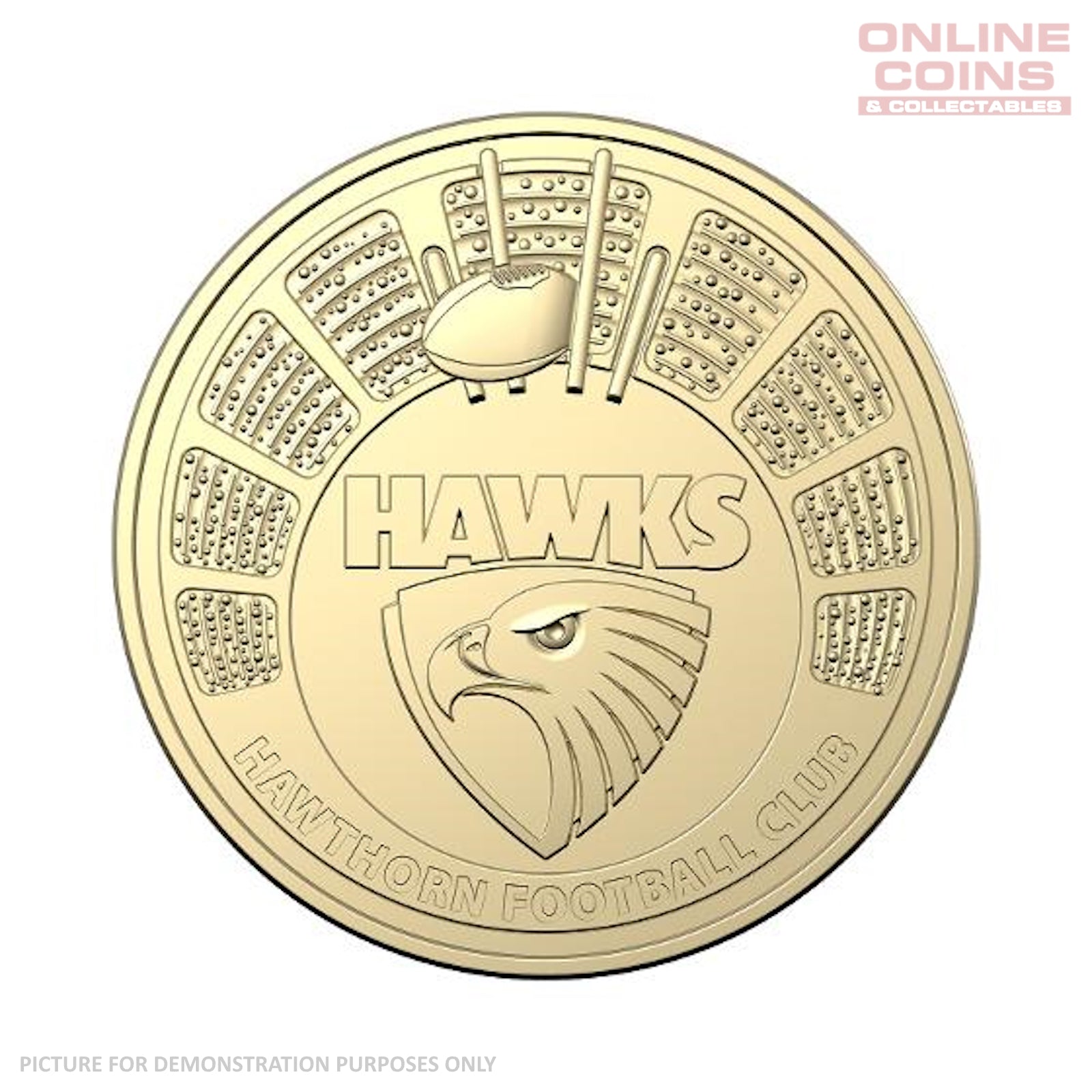 2024 AFL LOOSE $1 COIN - HAWTHORN HAWKS